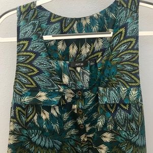 Peacock racerback dress
